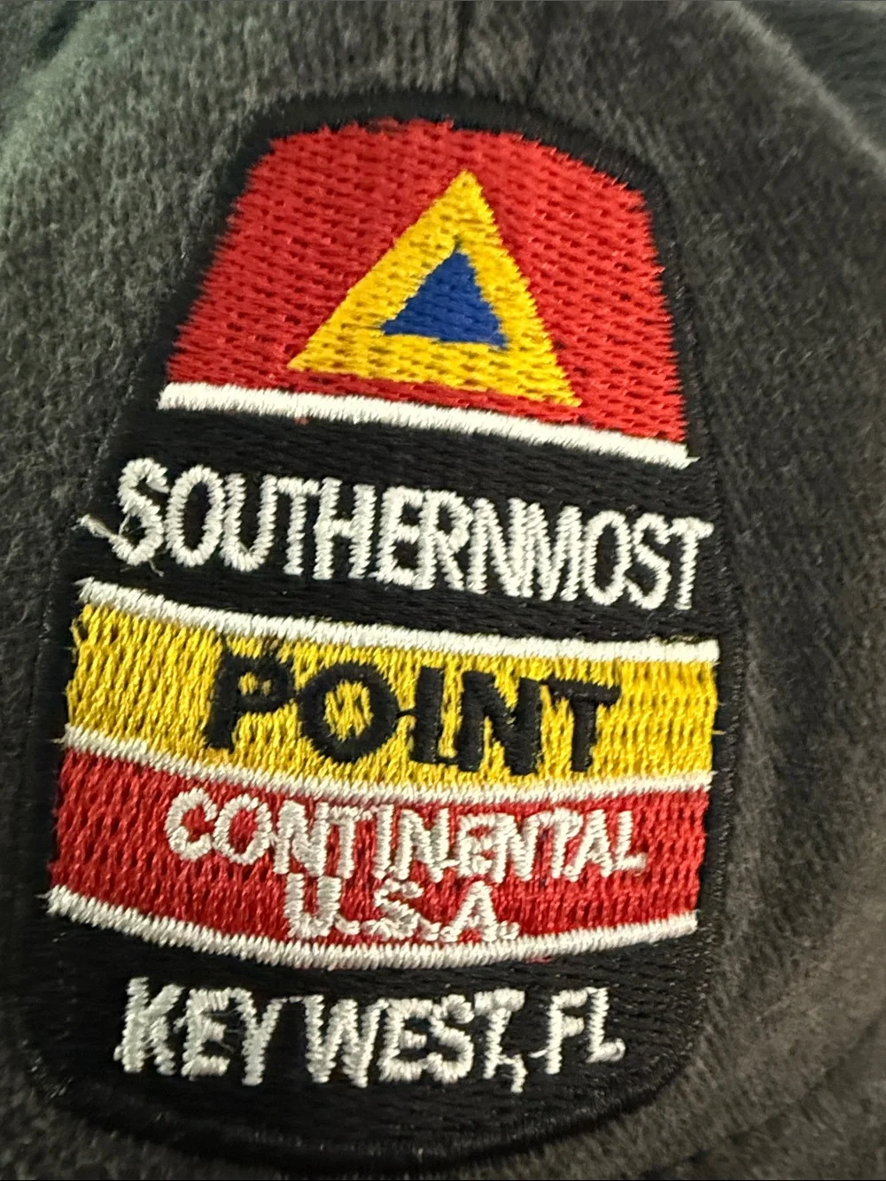Southernmost Point Key West Patch Baseball Cap - Black